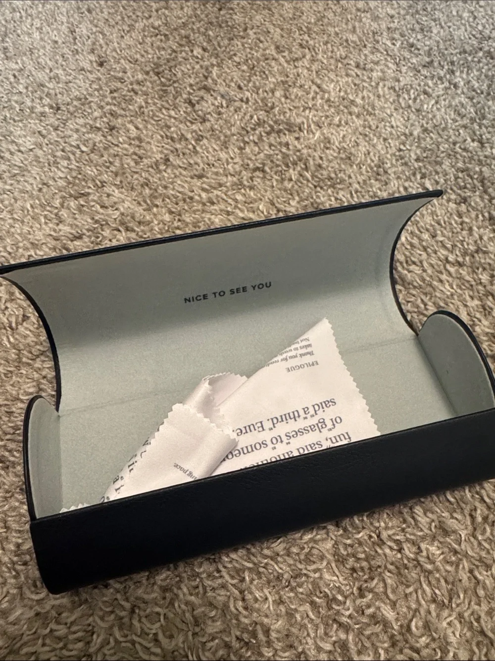 Warby Parker navy Eyeglass Case